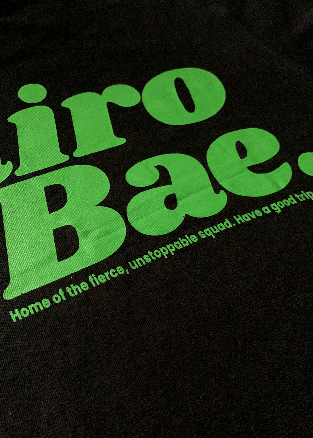 Nairobae Black with Green Ink